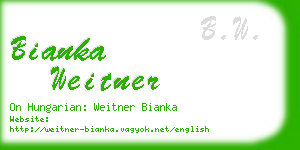 bianka weitner business card